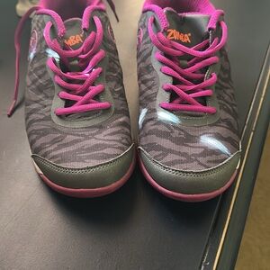 Zumba Fitness Black and Pink Sneakers for Dance